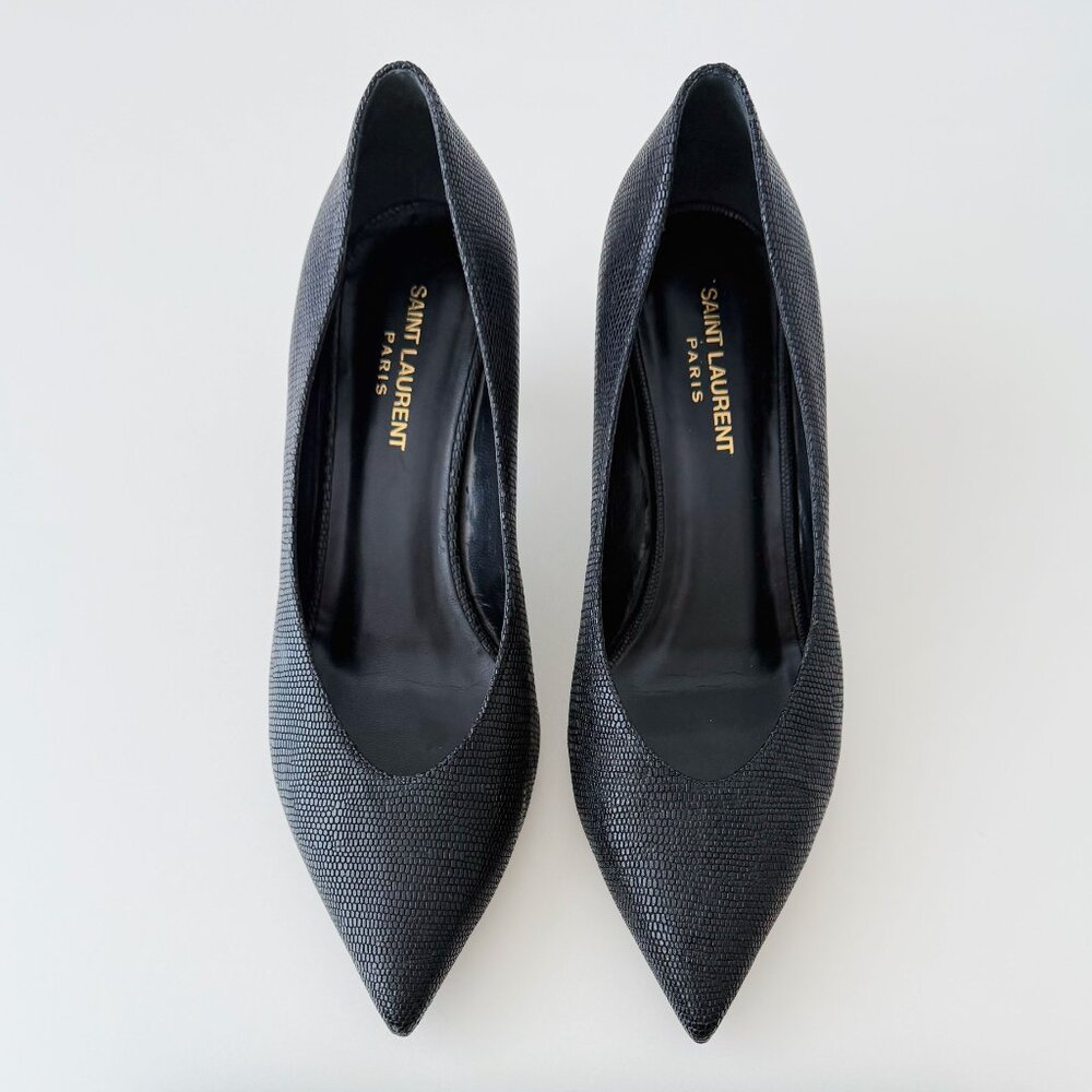 SAINT LAURENT Black Kitten 50 Pump – Size IT 40 / US 10-9.5 - Picture 2 of 10